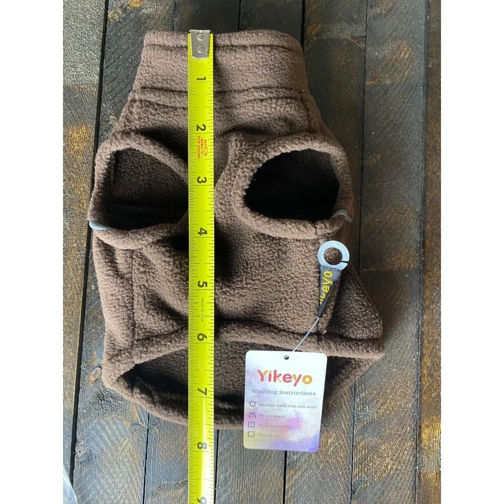 Sz XXS Brown Chihuahua Fleece Dog Or Cat Vest Yikeyo
